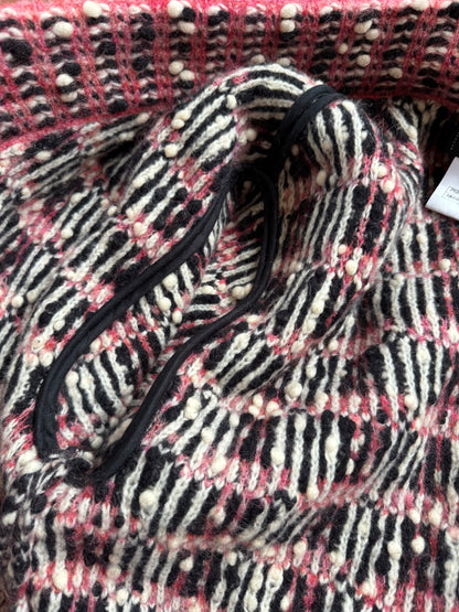 Pre-owned Chanel Paris-Salzburg Black Pink Wool Coat