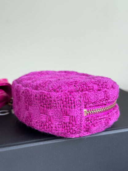 Pre-owned Chanel Multi-Pouching Leather Tweed Belt Waist Bag