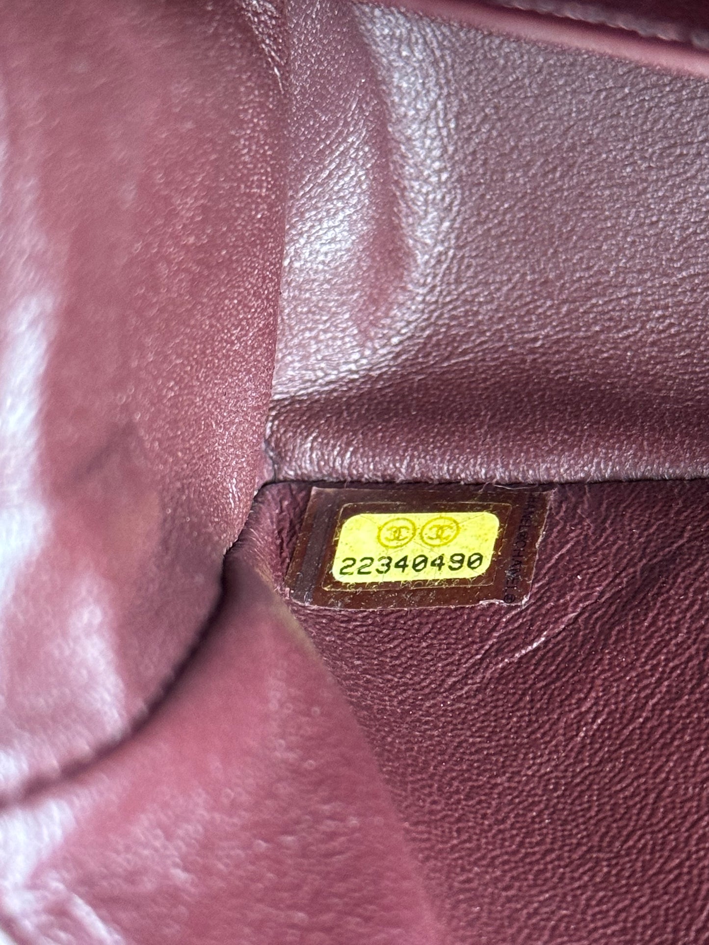 Pre-owned Chanel 2.55 Reissue Small 224 Burgundy Suede Flap Bag