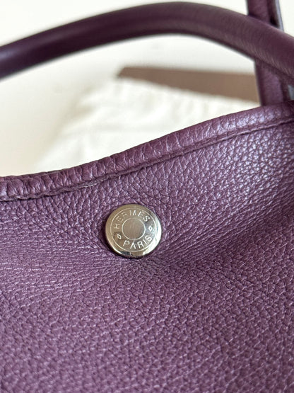 Pre-owned Hermès Garden Party 36 Purple Negonda Leather Tote Bag