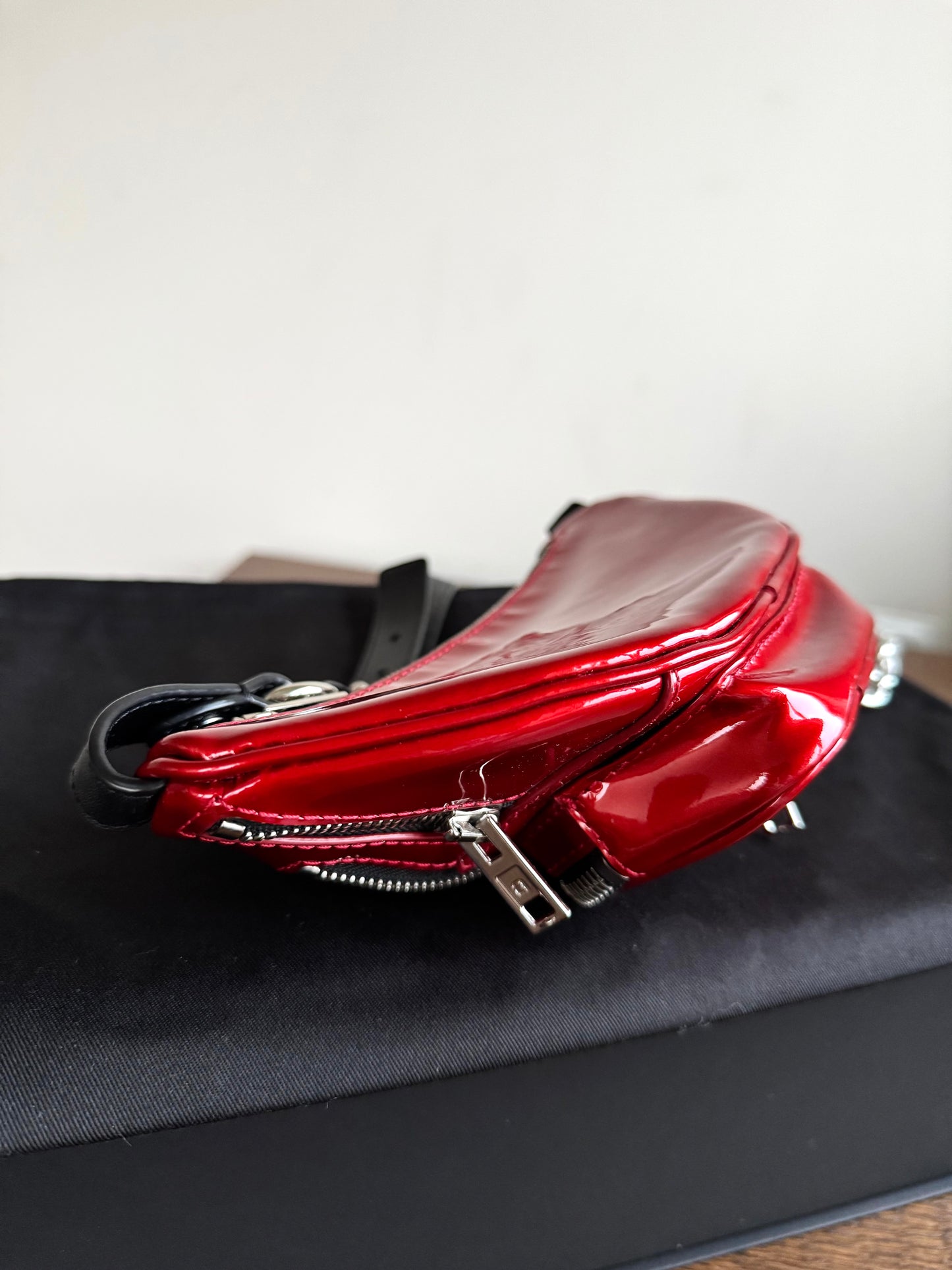 Pre-owned Alexander Wang Mini Attica Red Patent Leather Belt Bag