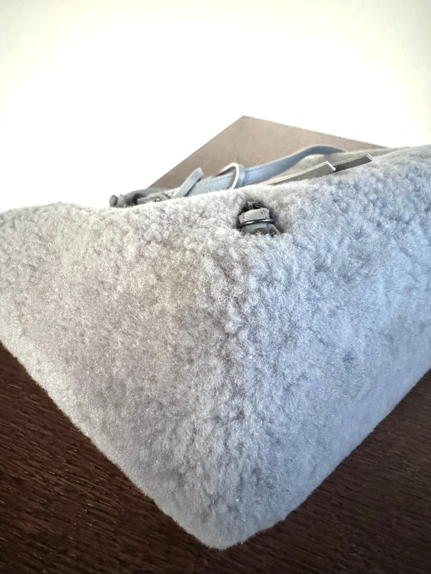 Pre-owned Balenciaga Papier Merino Wool Grey Tote Bag