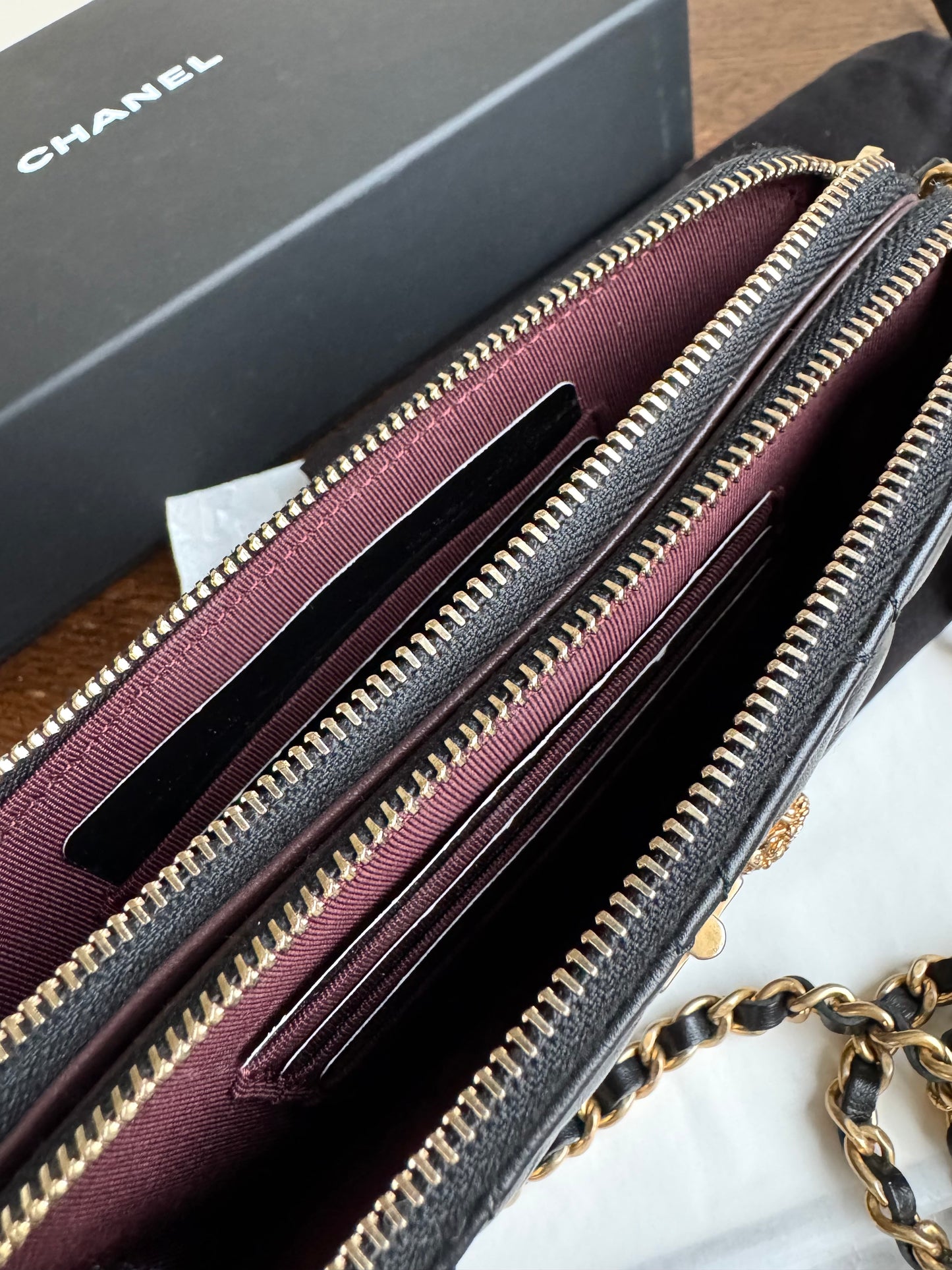 Pre-owned Chanel 2.55 Chain Wallet Lucky Charms Clutch Bag