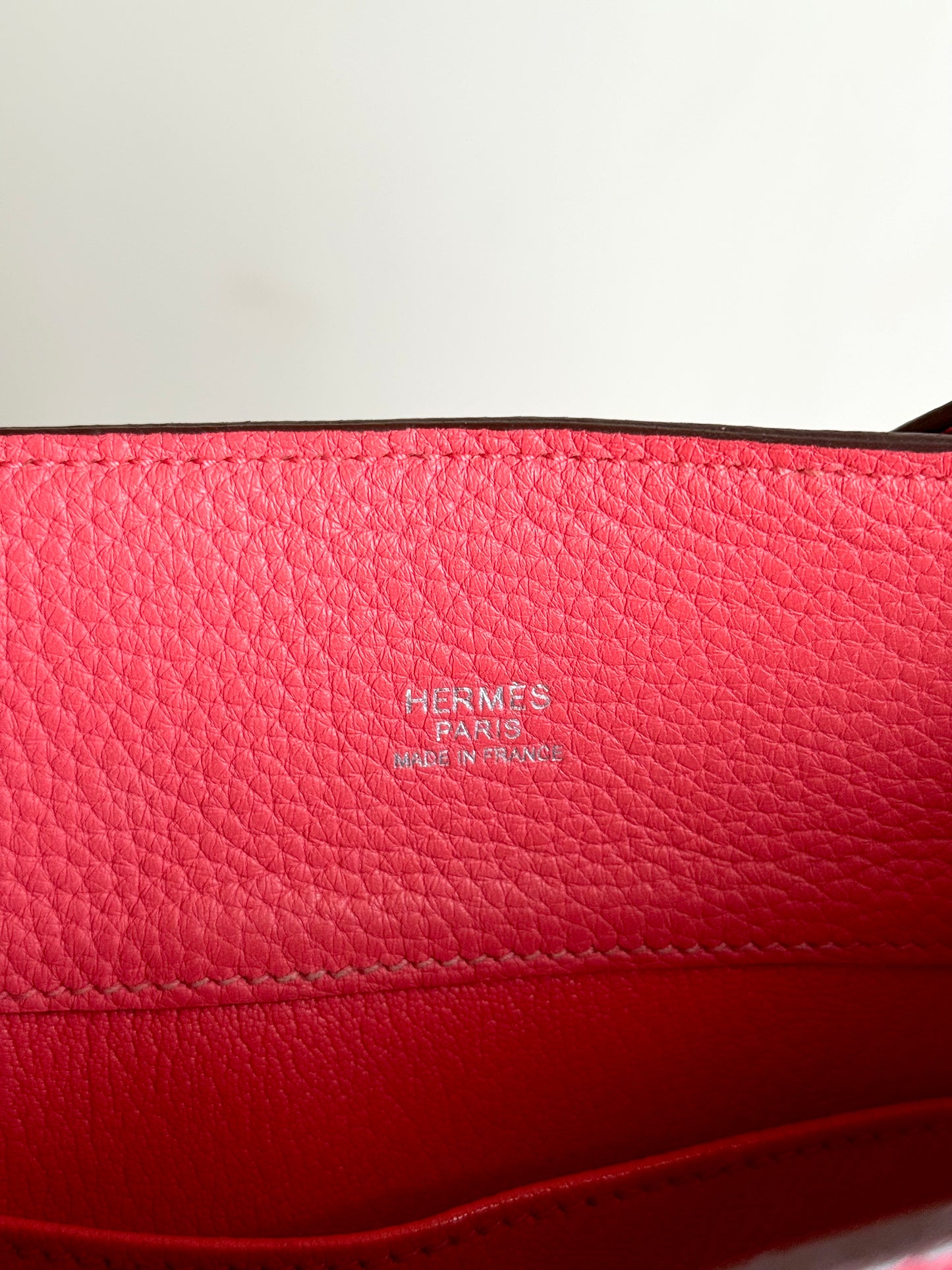 Pre-owned Hermès So Kelly 26 Red Togo Shoulder Bag
