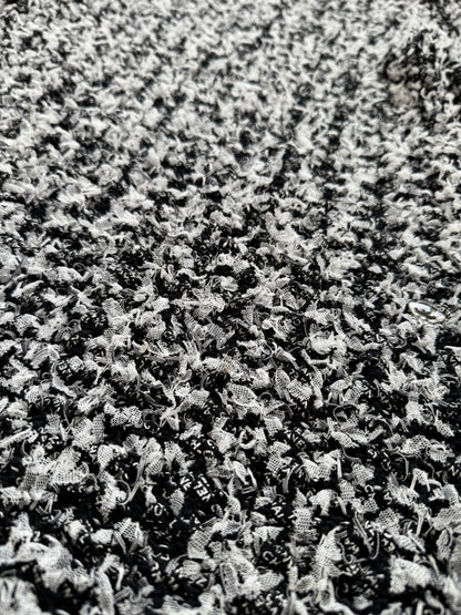 Pre-owned Chanel Black White Cotton Silk Dress