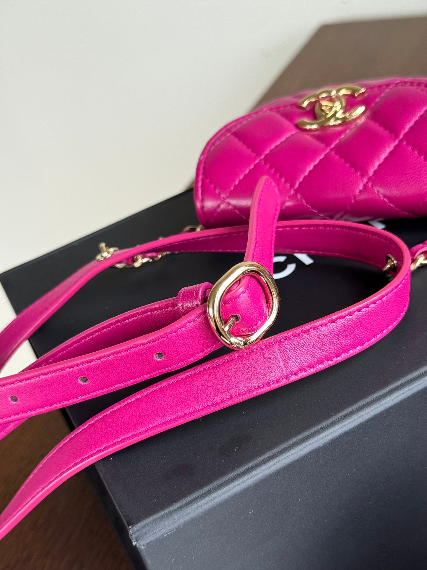 Pre-owned Chanel Multi-Pouching Leather Tweed Belt Waist Bag