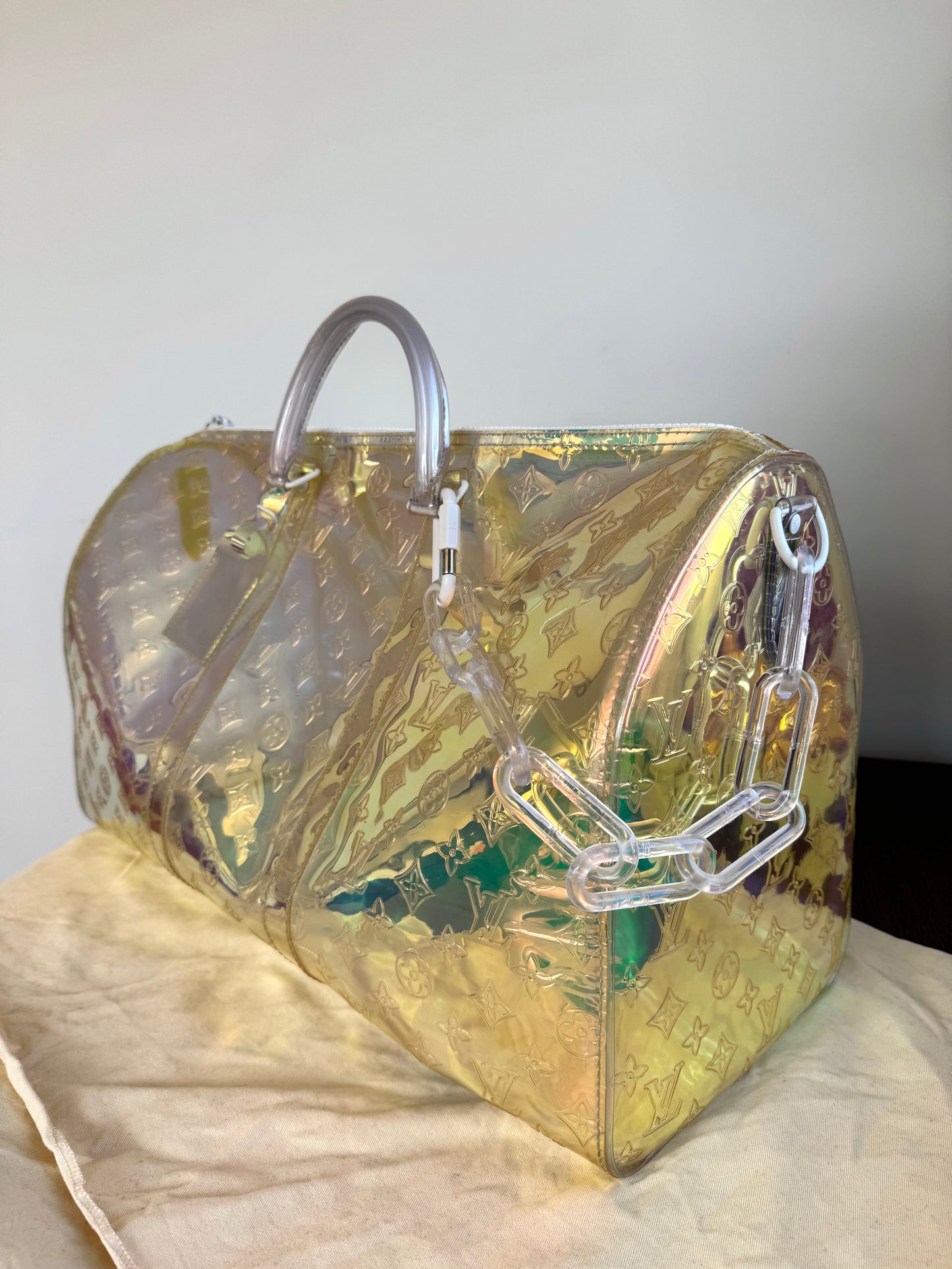 Pre-owned Louis Vuitton Keepall 50 Prism Multicolor Travel Bag