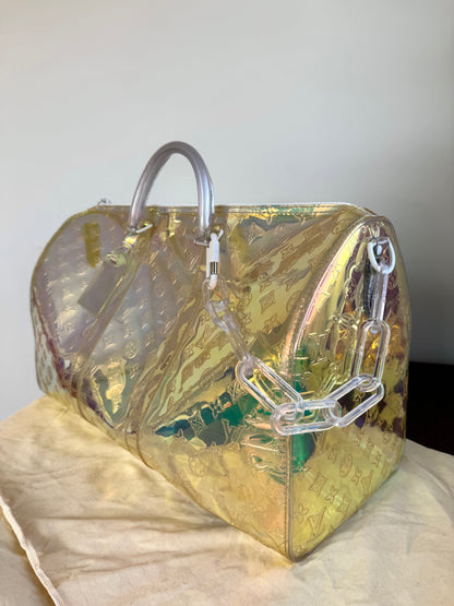 Pre-owned Louis Vuitton Keepall 50 Prism Multicolor Travel Bag