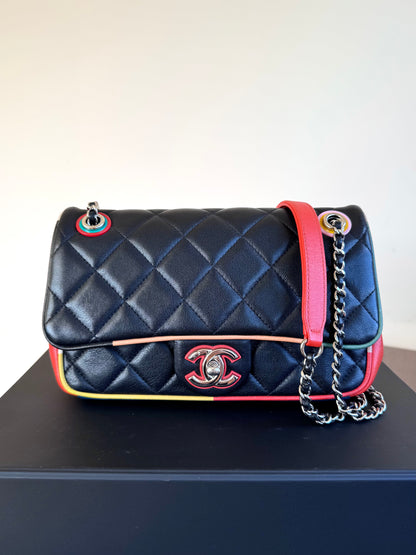 Pre-owned Chanel Timeless Medium Cuba Color Lambskin Flap Bag