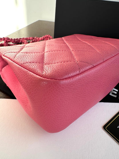 Pre-owned Chanel Timeless Mini Square Incognito Pink Caviar Flap Bag