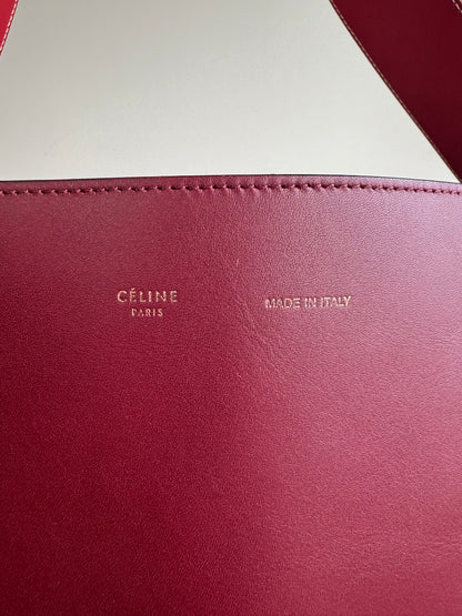 Pre-owned Céline Twisted Cabas Multicolor Leather Tote Bag
