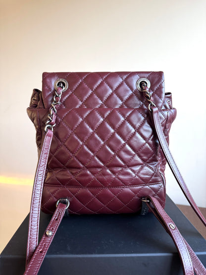Chanel Paris-Salzburg Mountain Small Burgundy Leather Backpack