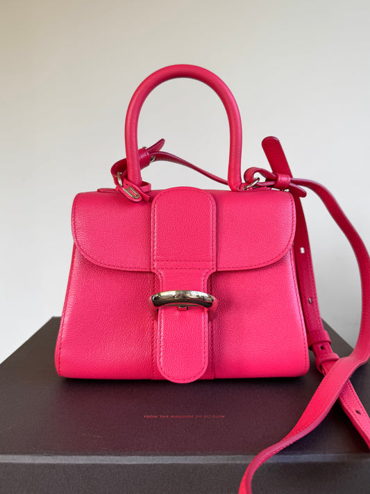 Pre-owned Delvaux Brillant Mini Pink Leather Bag