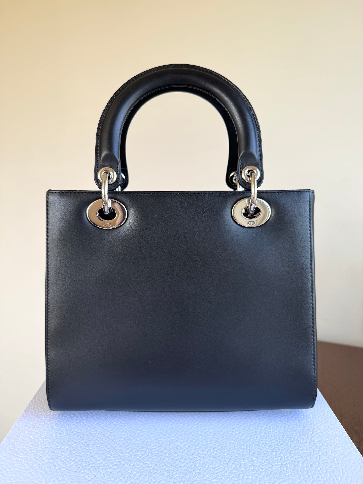Pre-owned Dior Lady Dior Medium Pockets Multicolor Leather Bag