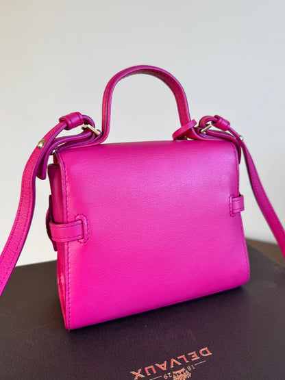 Pre-owned Delvaux Tempête Micro Pink Calfskin Bag