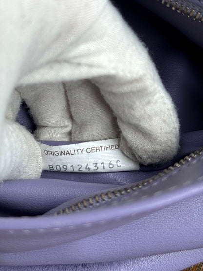 Pre-owned Bottega Veneta The Twist Mini Lavender Leather Bag