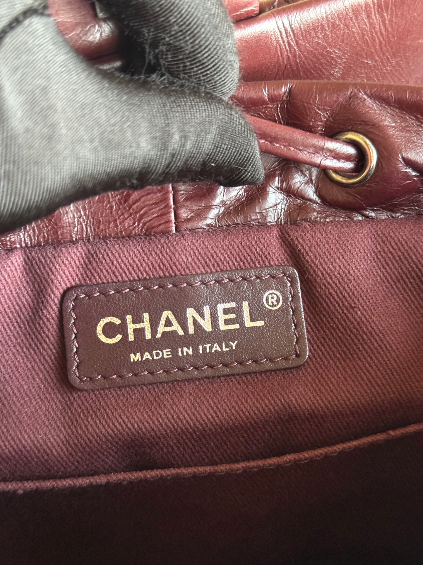 Chanel Paris-Salzburg Mountain Small Burgundy Leather Backpack