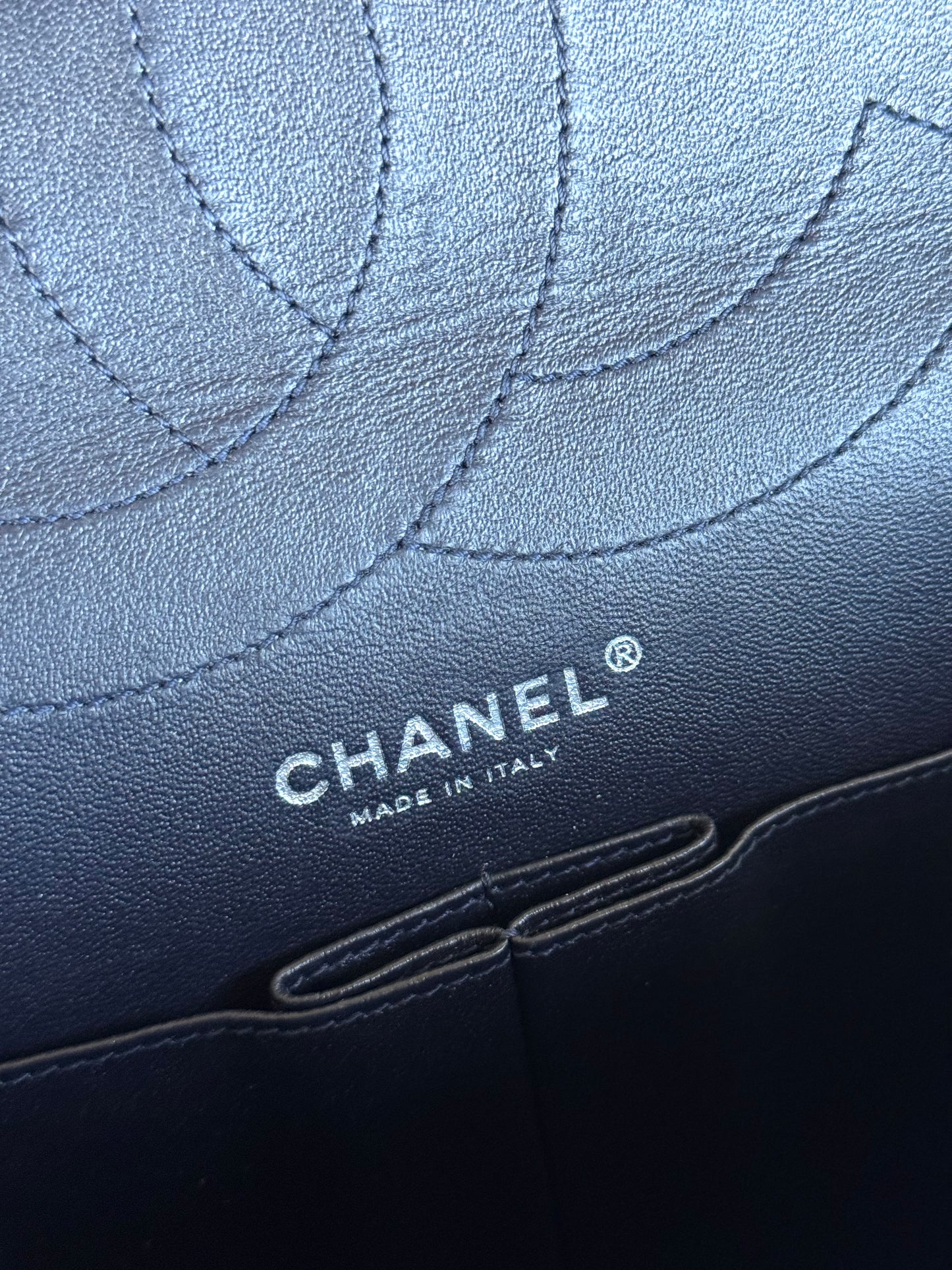 Pre-owned Chanel 2.55 Reissue Maxi 227 Purple Calfskin Flap Bag