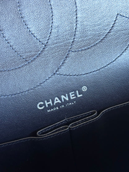 Pre-owned Chanel 2.55 Reissue Maxi 227 Purple Calfskin Flap Bag