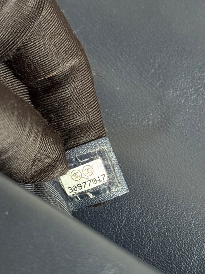 Pre-owned Chanel 19 Small Navy Lambskin Flap Bag