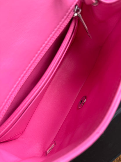 Pre-owned Chanel Timeless Mini Rectangle Pink Leather Bag