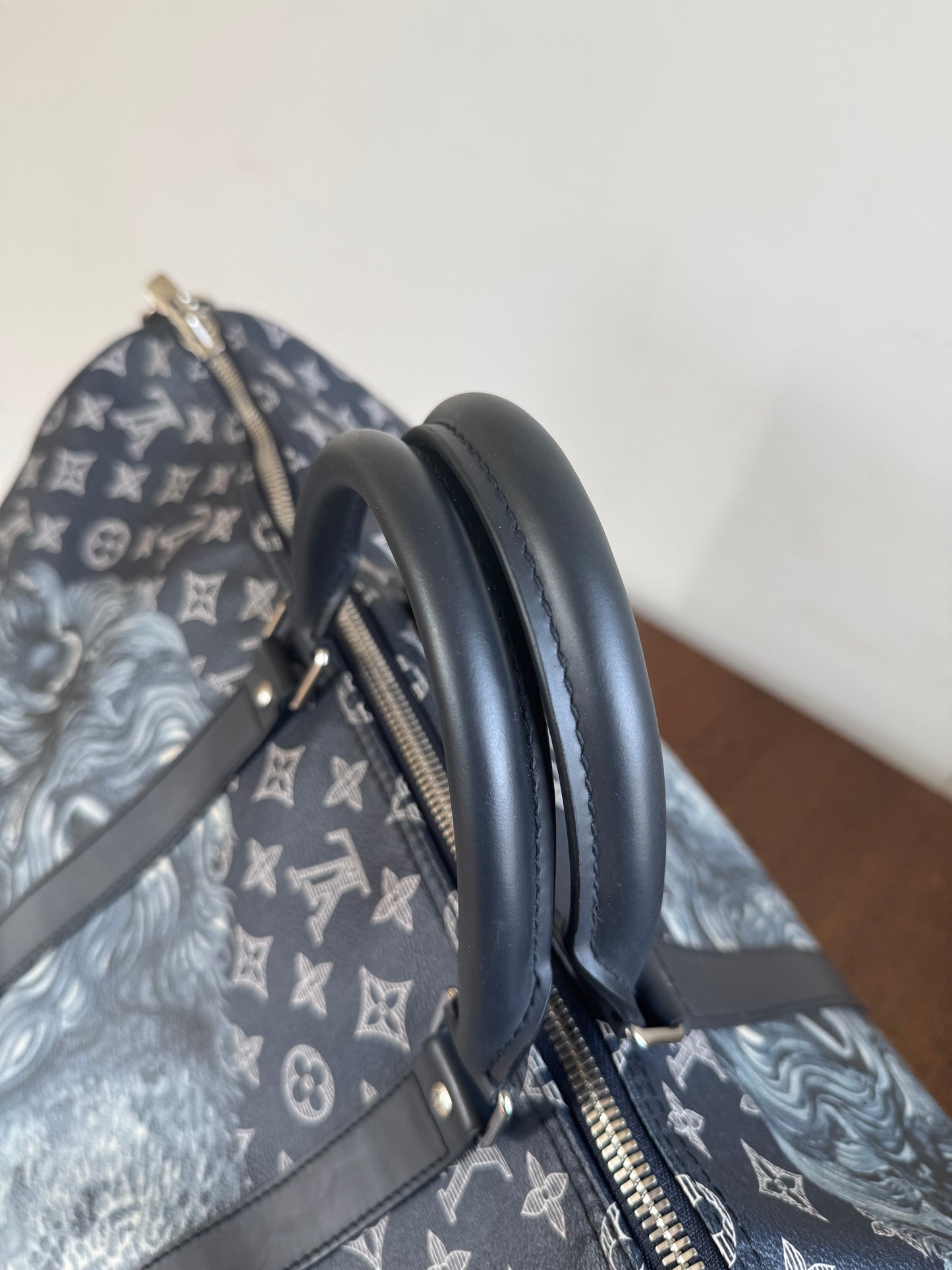 Pre-owned Louis Vuitton Chapman Brothers Keepall 55 Ink Lion Travel Bag