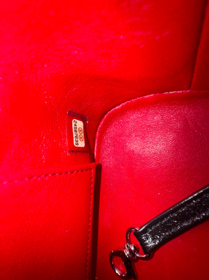 Pre-owned Chanel Gabrielle Medium Black Python Leather Hobo Bag Limited Edition