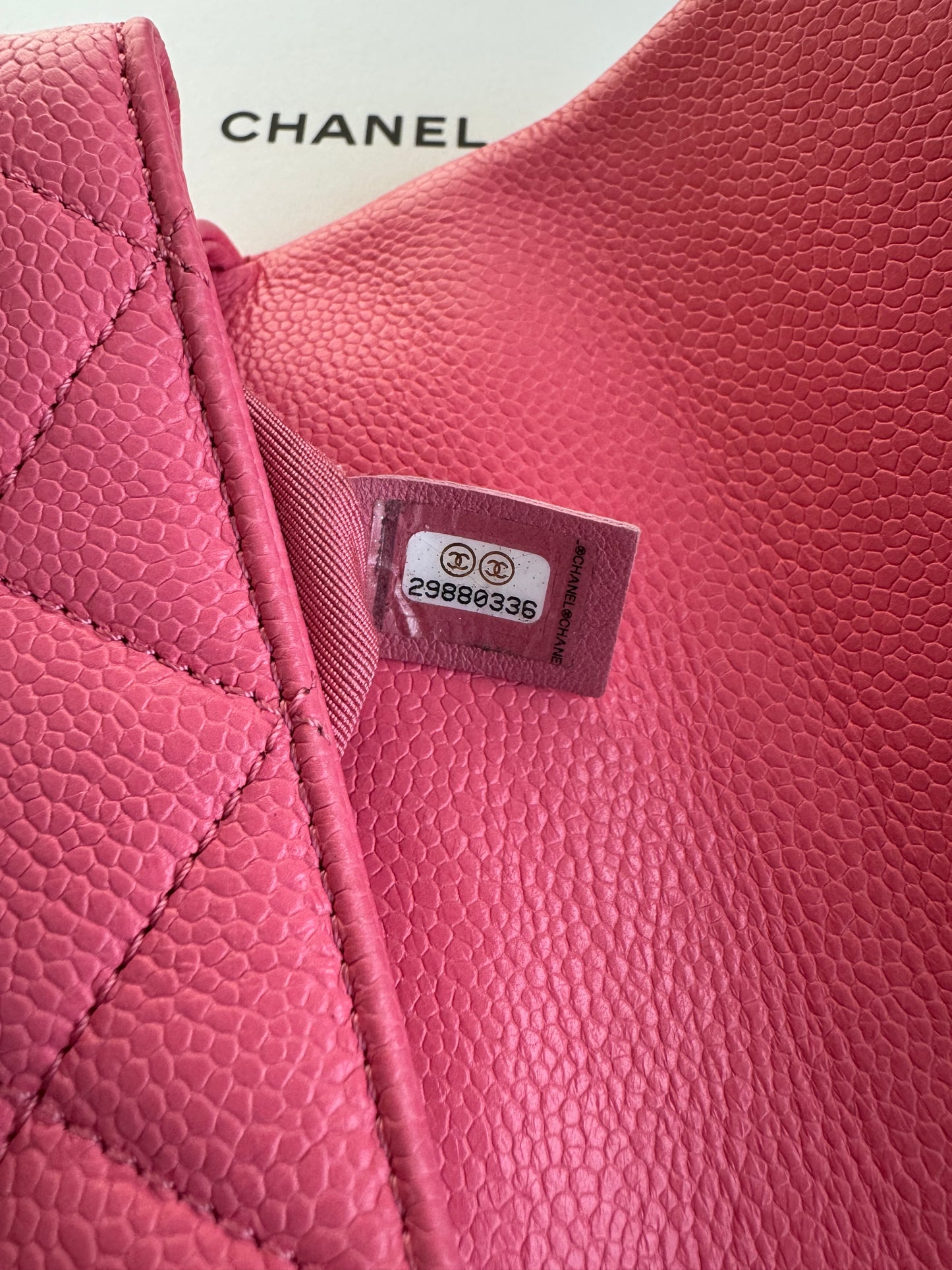 Pre-owned Chanel Timeless Mini Square Incognito Pink Caviar Flap Bag