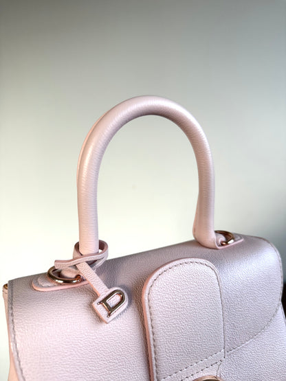 Pre-owned Delvaux Brillant Mini Light Rose Calfskin Bag