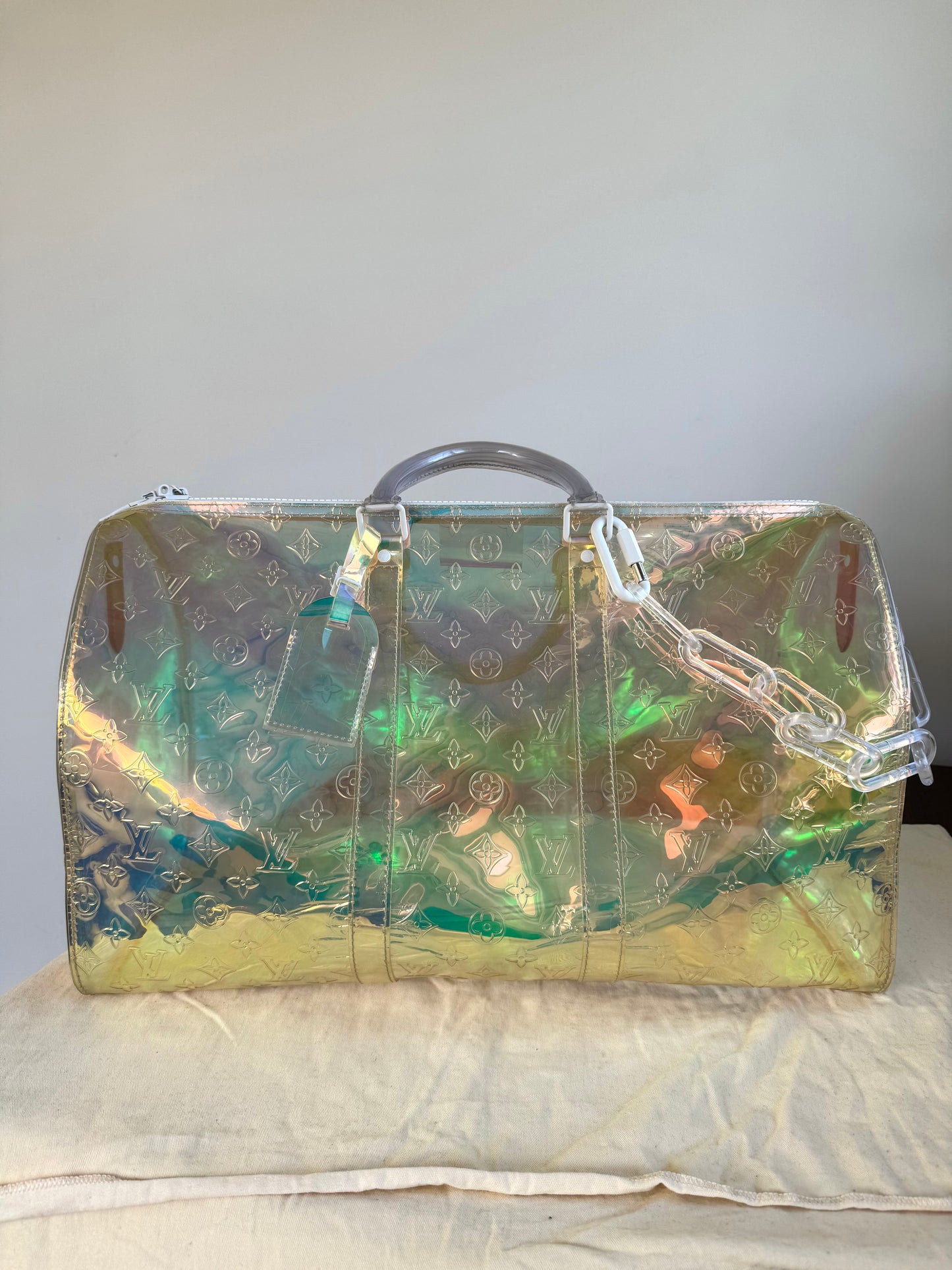 Pre-owned Louis Vuitton Keepall 50 Prism Multicolor Travel Bag