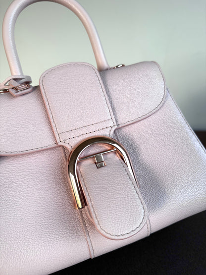 Pre-owned Delvaux Brillant Mini Light Rose Calfskin Bag