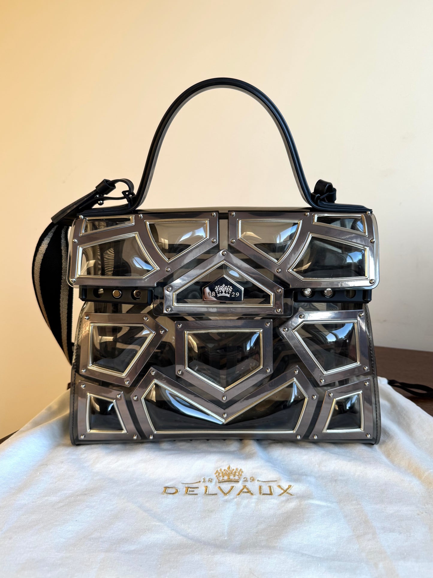 Pre-owned Delvaux Tempête Gladiator Metal Plastic Bag Limited Edition
