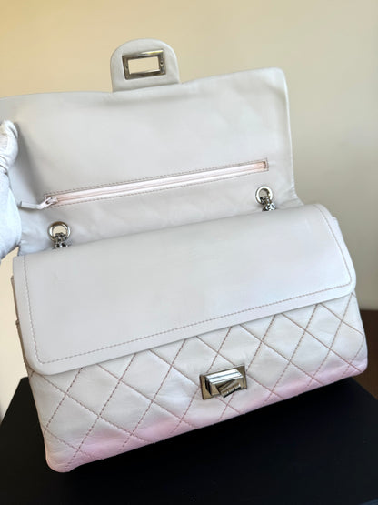 Pre-owned Chanel 2.55 Reissue Maxi 227 Rose Degrade Lambskin Flap Bag