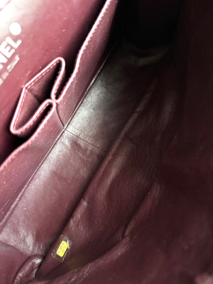 Pre-owned Chanel 2.55 Reissue Maxi 227 Black Calfskin Flap Bag