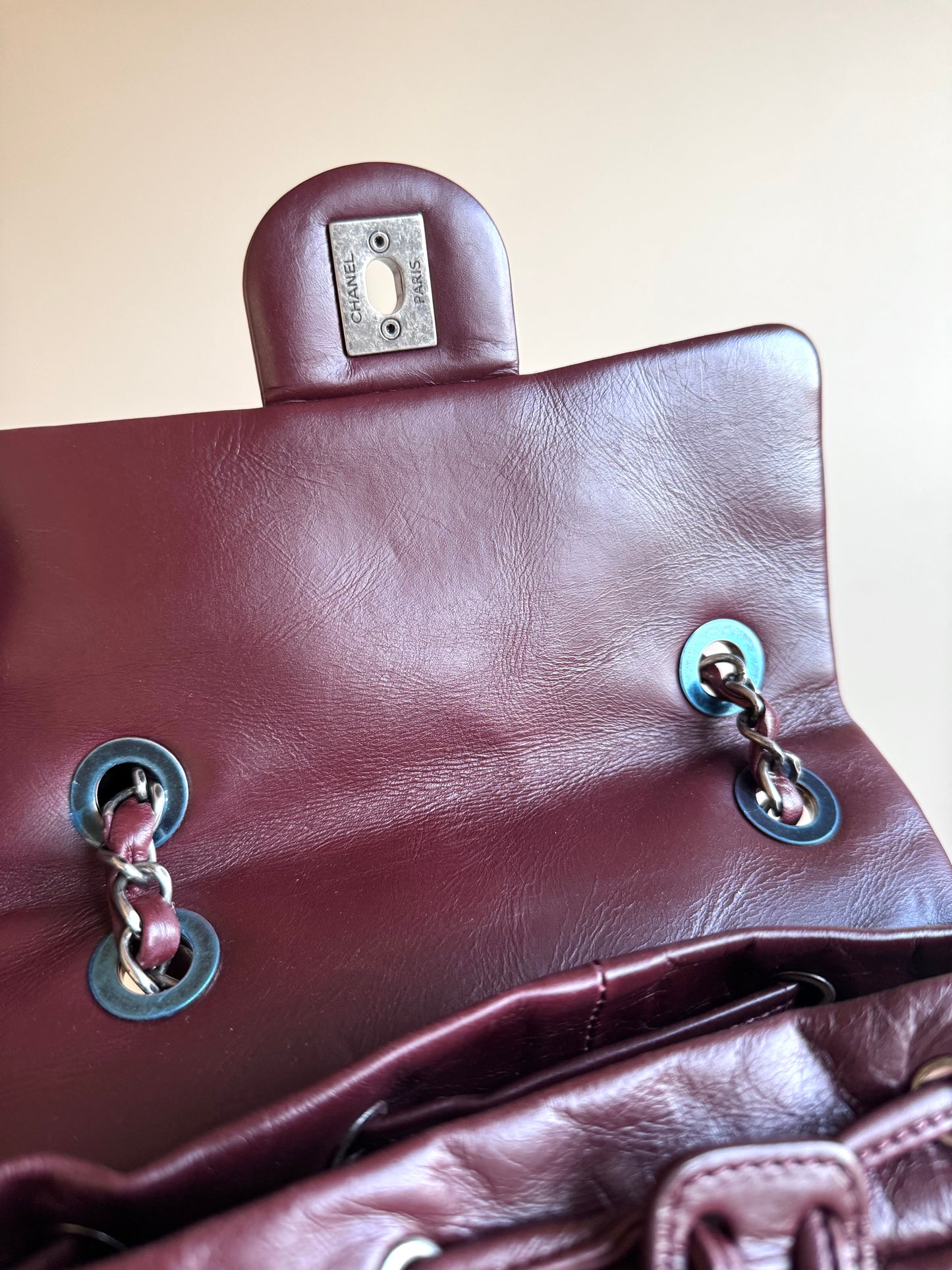 Chanel Paris-Salzburg Mountain Small Burgundy Leather Backpack