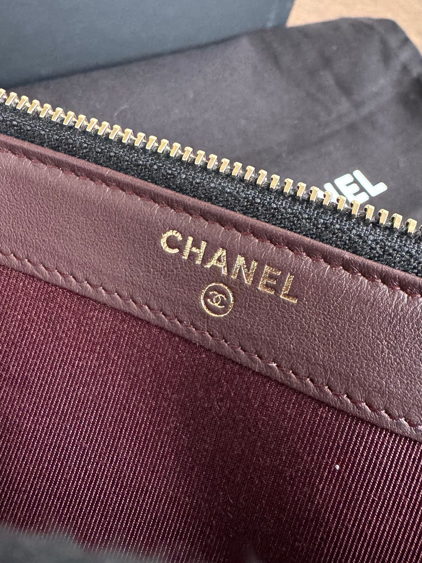 Pre-owned Chanel 2.55 Chain Wallet Lucky Charms Clutch Bag