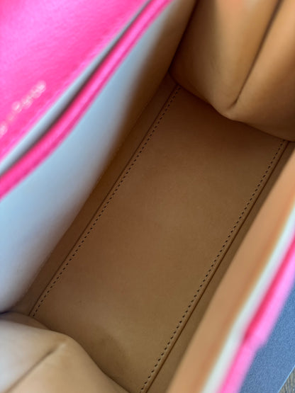 Pre-owned Delvaux Brillant Mini Pink Leather Bag