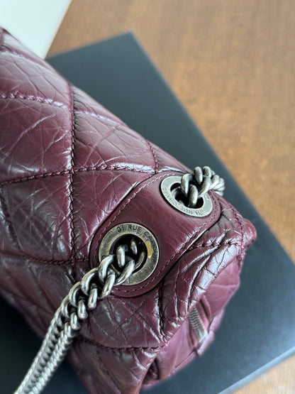Pre-owned Chanel Portobello Burgundy Aged Calfskin Flap Bag