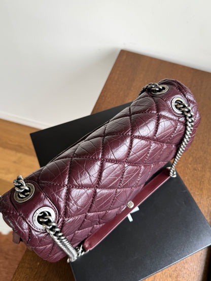 Pre-owned Chanel Portobello Burgundy Aged Calfskin Flap Bag