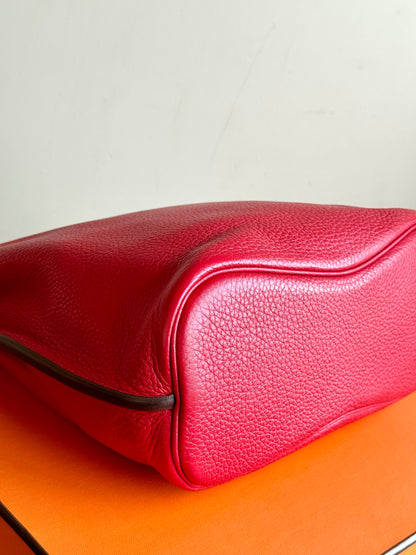 Pre-owned Hermès So Kelly 26 Red Togo Shoulder Bag
