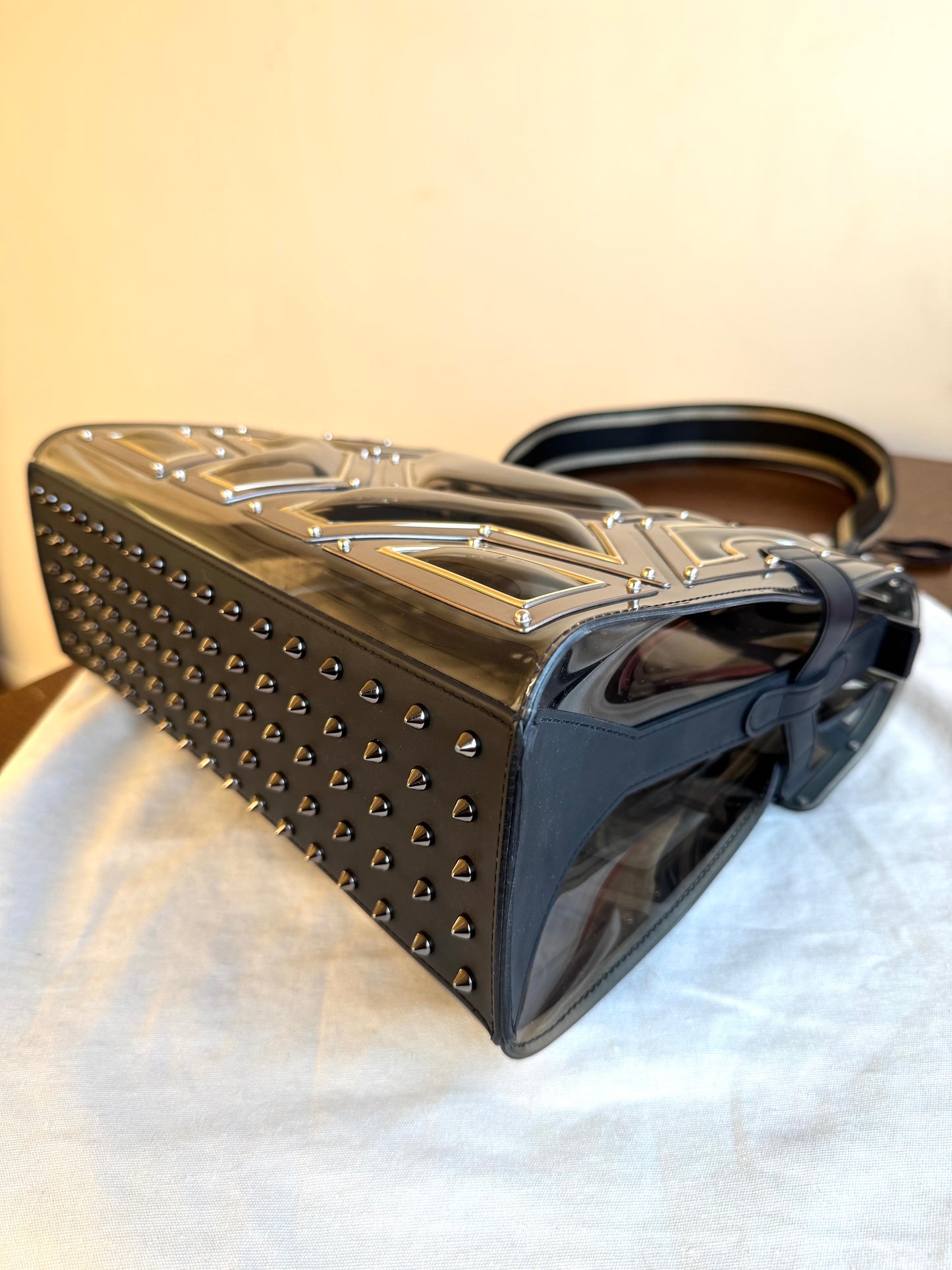Pre-owned Delvaux Tempête Gladiator Metal Plastic Bag Limited Edition