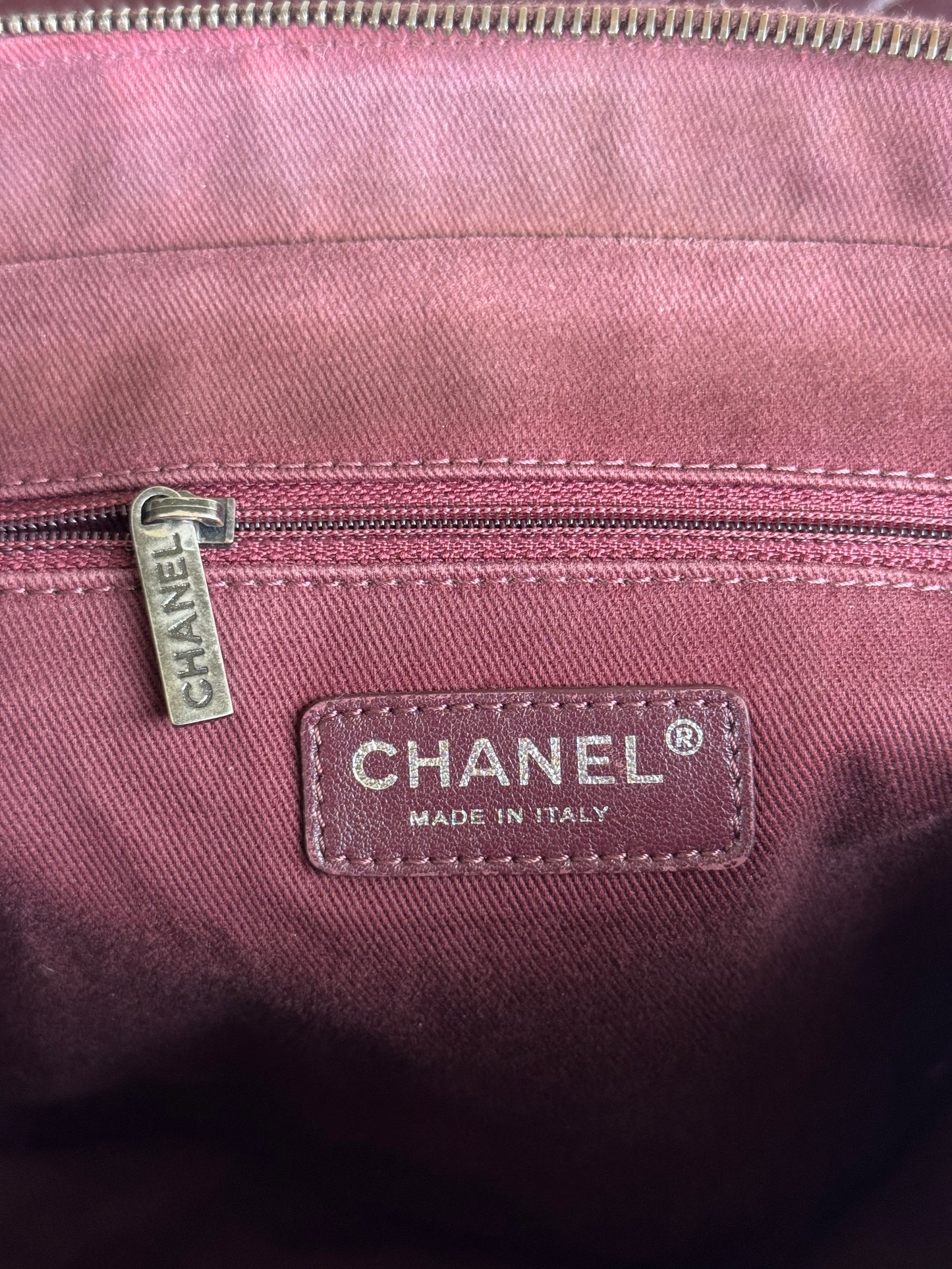 Pre-owned Chanel Portobello Burgundy Aged Calfskin Flap Bag