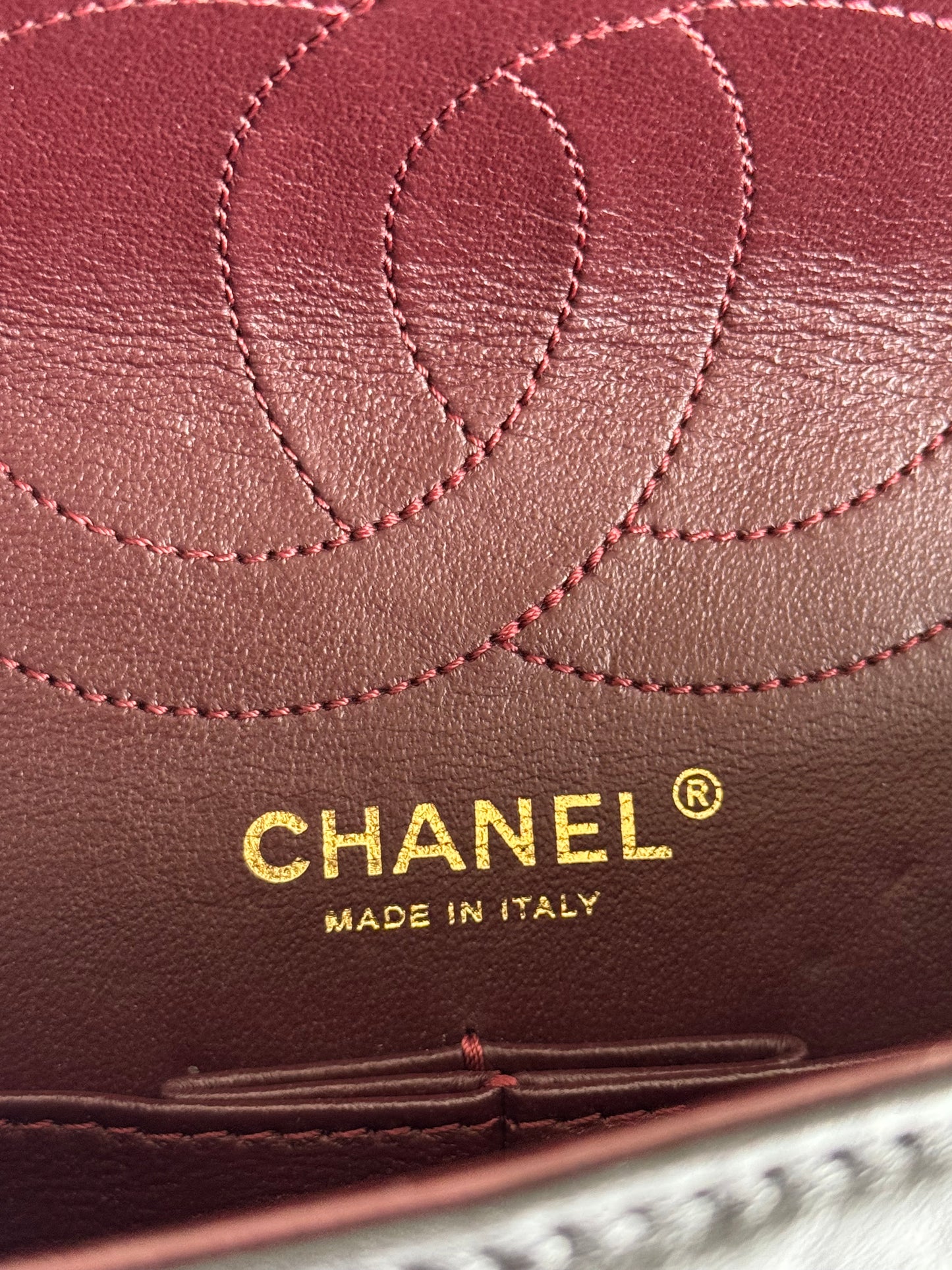 Pre-owned Chanel 2.55 Reissue Large 226 Black Calfskin Flap Bag