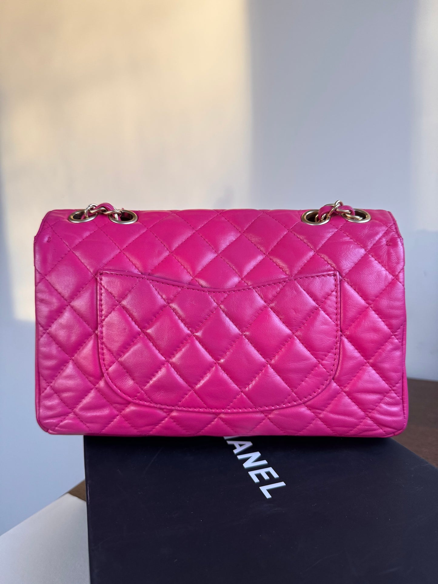 Pre-owned Chanel Paris-Seoul Mademoiselle Chic Medium Pink Leather Bag