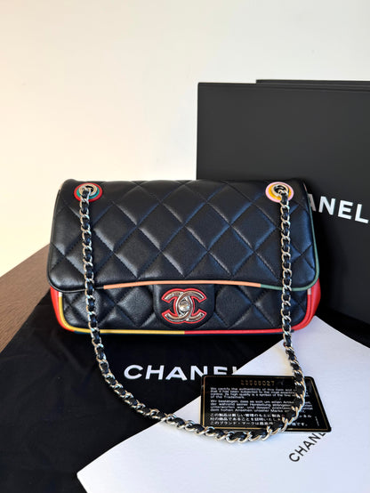 Pre-owned Chanel Timeless Medium Cuba Color Lambskin Flap Bag