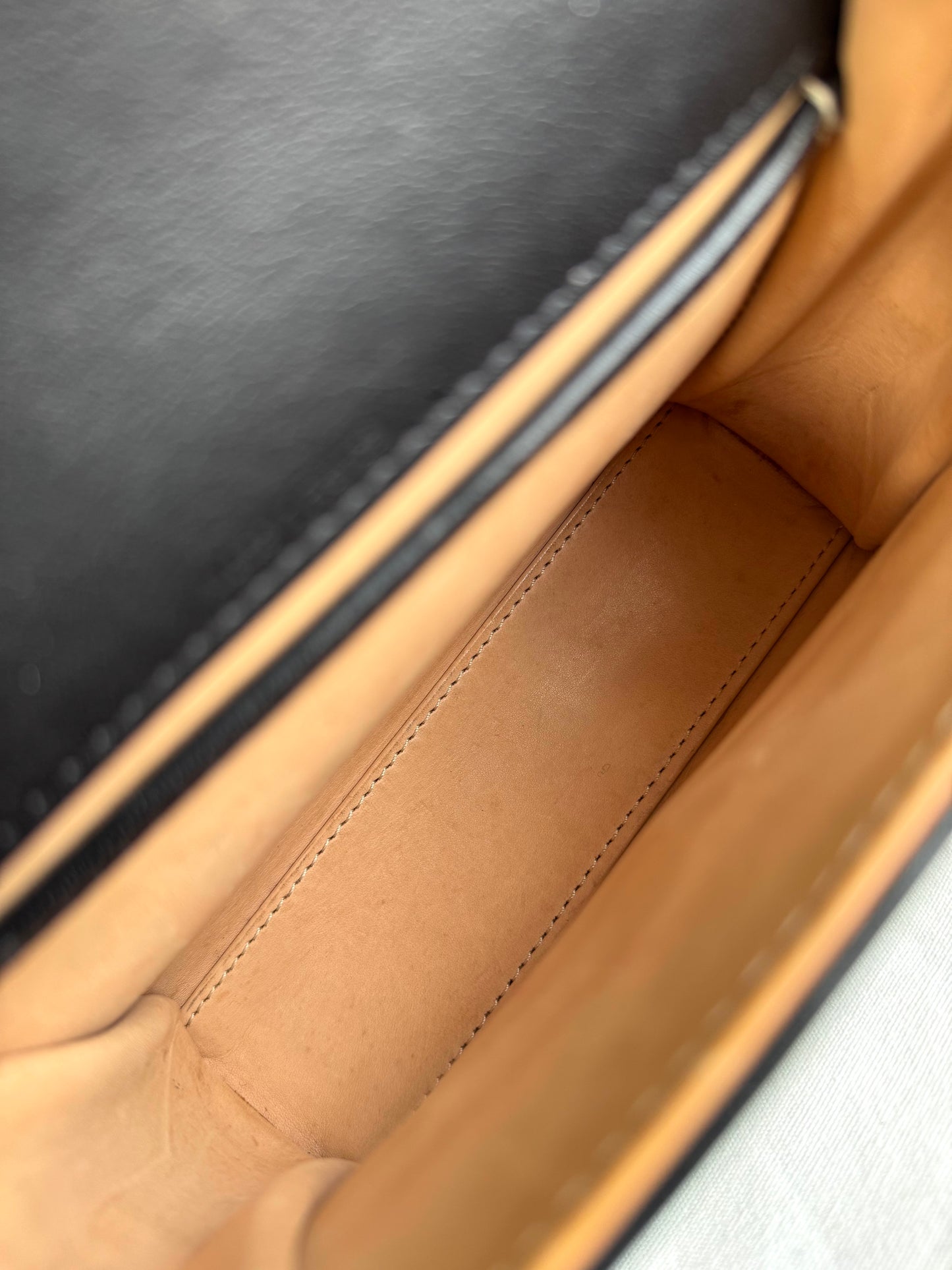 Pre-owned Delvaux Tempête Micro Black Calfskin Bag