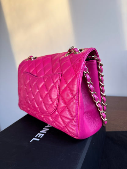 Pre-owned Chanel Paris-Seoul Mademoiselle Chic Medium Pink Leather Bag