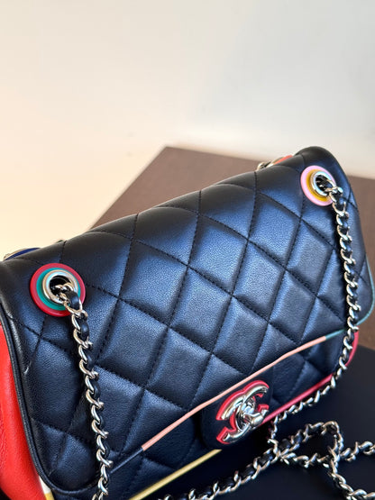 Pre-owned Chanel Timeless Medium Cuba Color Lambskin Flap Bag