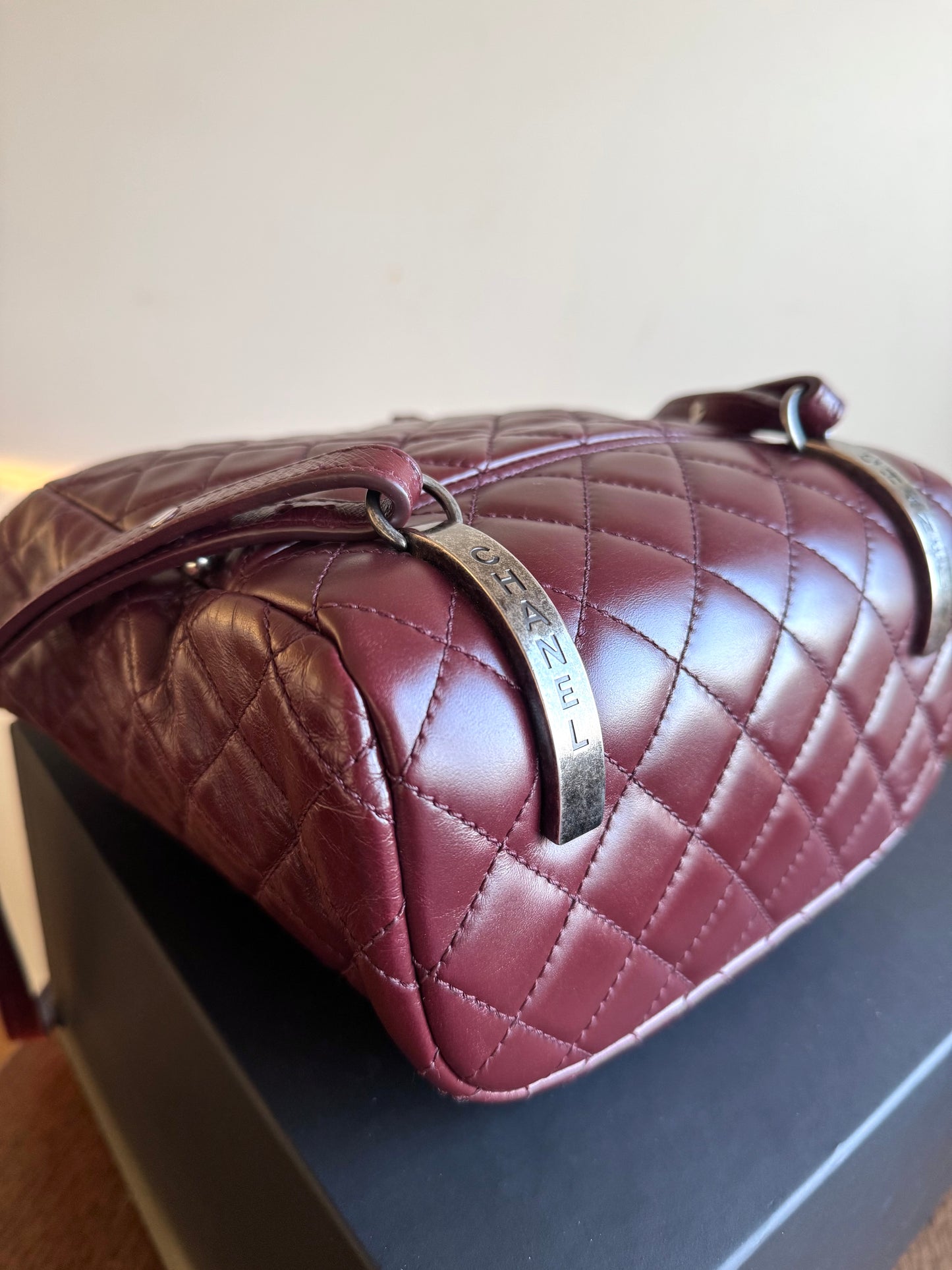 Chanel Paris-Salzburg Mountain Small Burgundy Leather Backpack