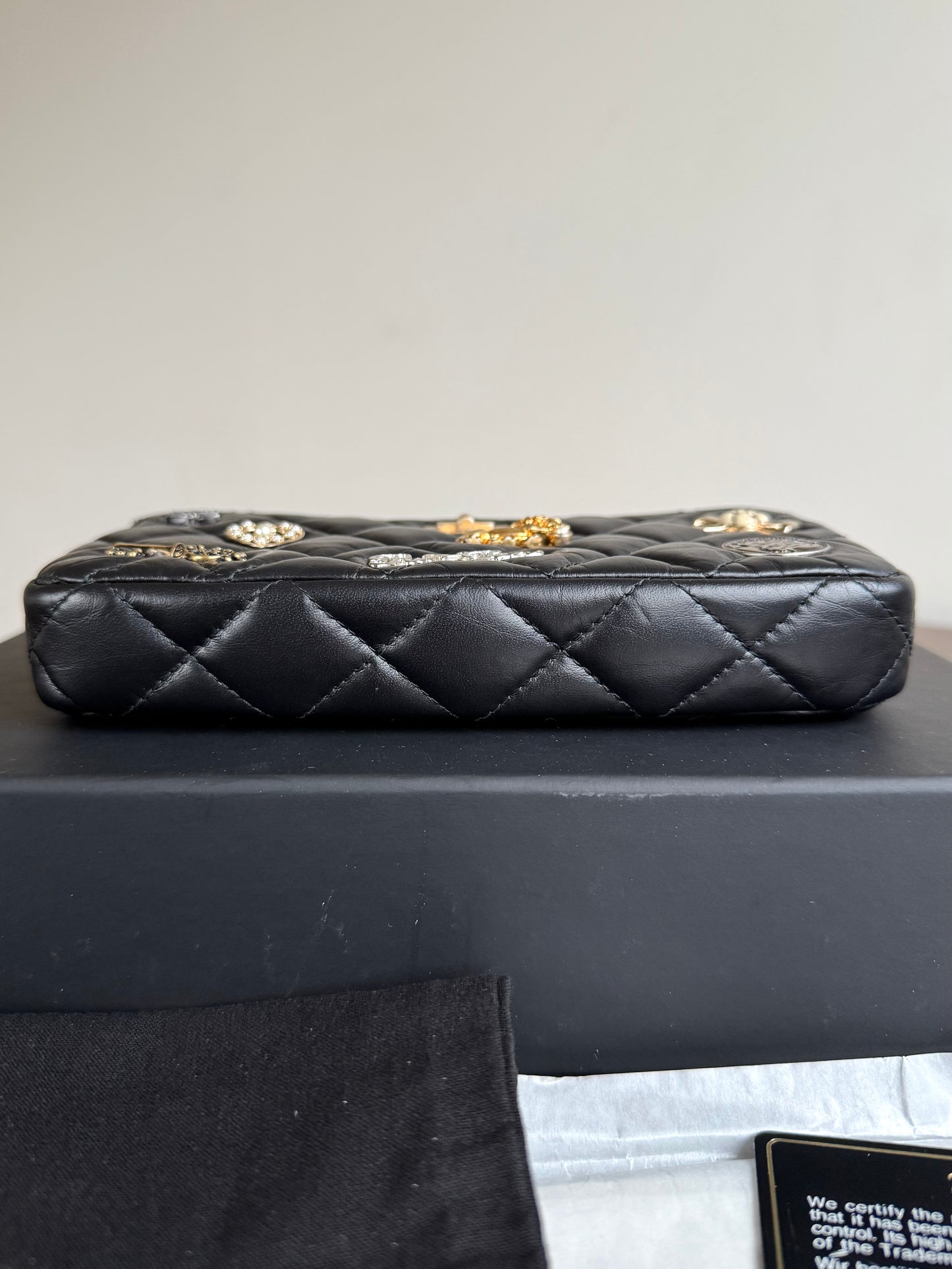 Pre-owned Chanel 2.55 Chain Wallet Lucky Charms Clutch Bag